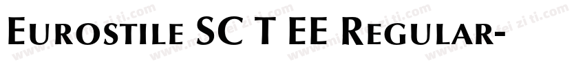 Eurostile SC T EE Regular字体转换